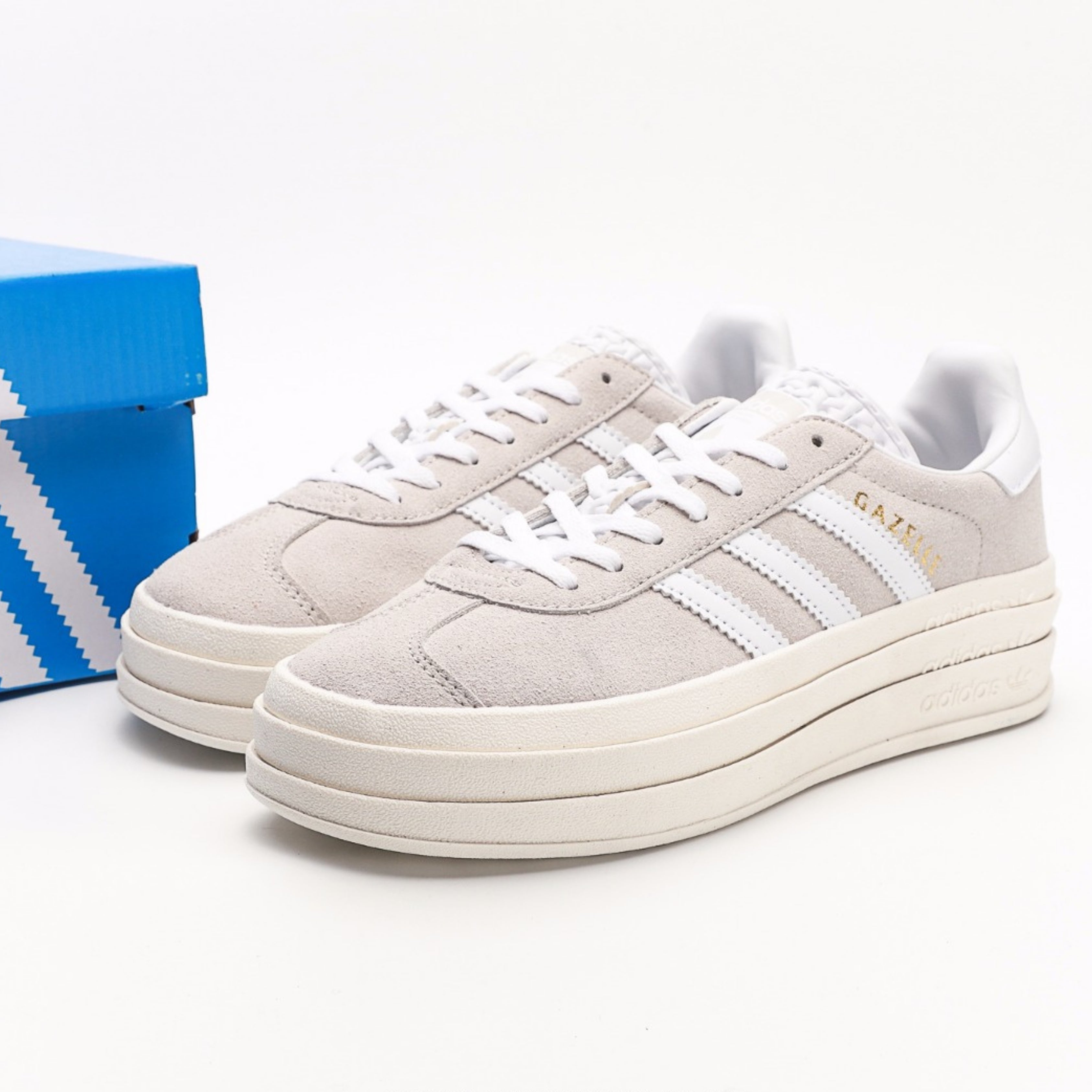 adidas Gazelle Bold Grey White