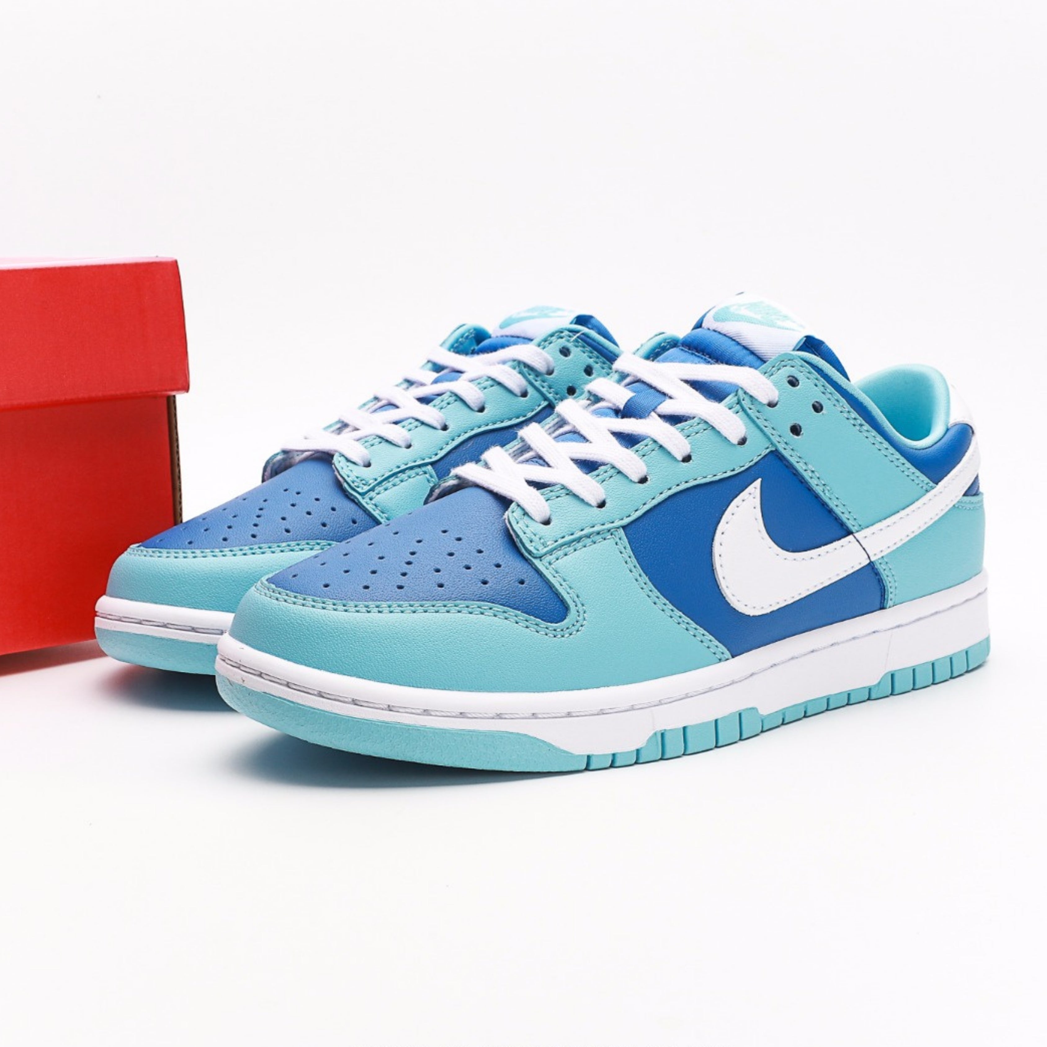 Nike Dunk Low Retro QS Flash White Argon Blue Flash