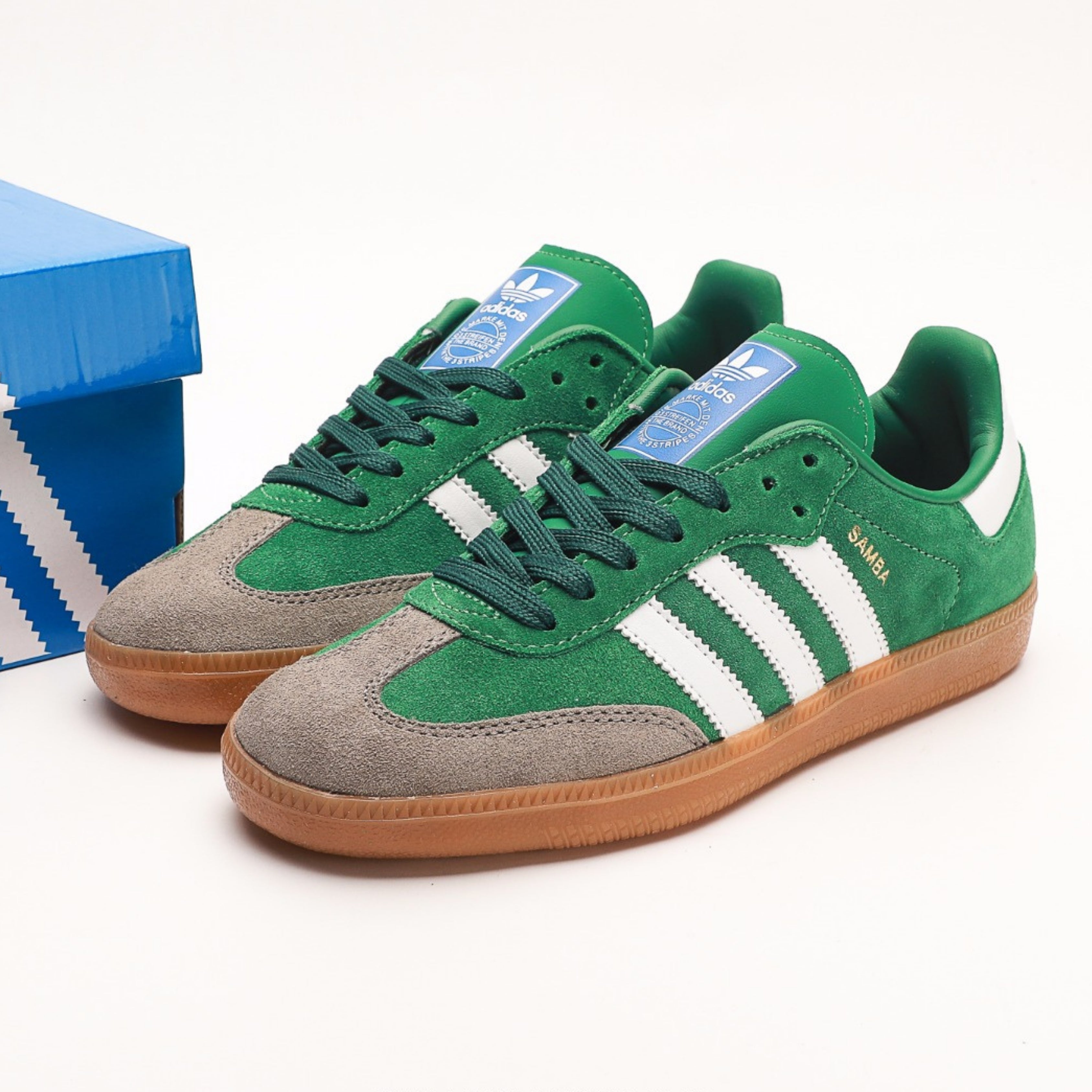 adidas Samba OG Collegiate Green Gum Grey Toe