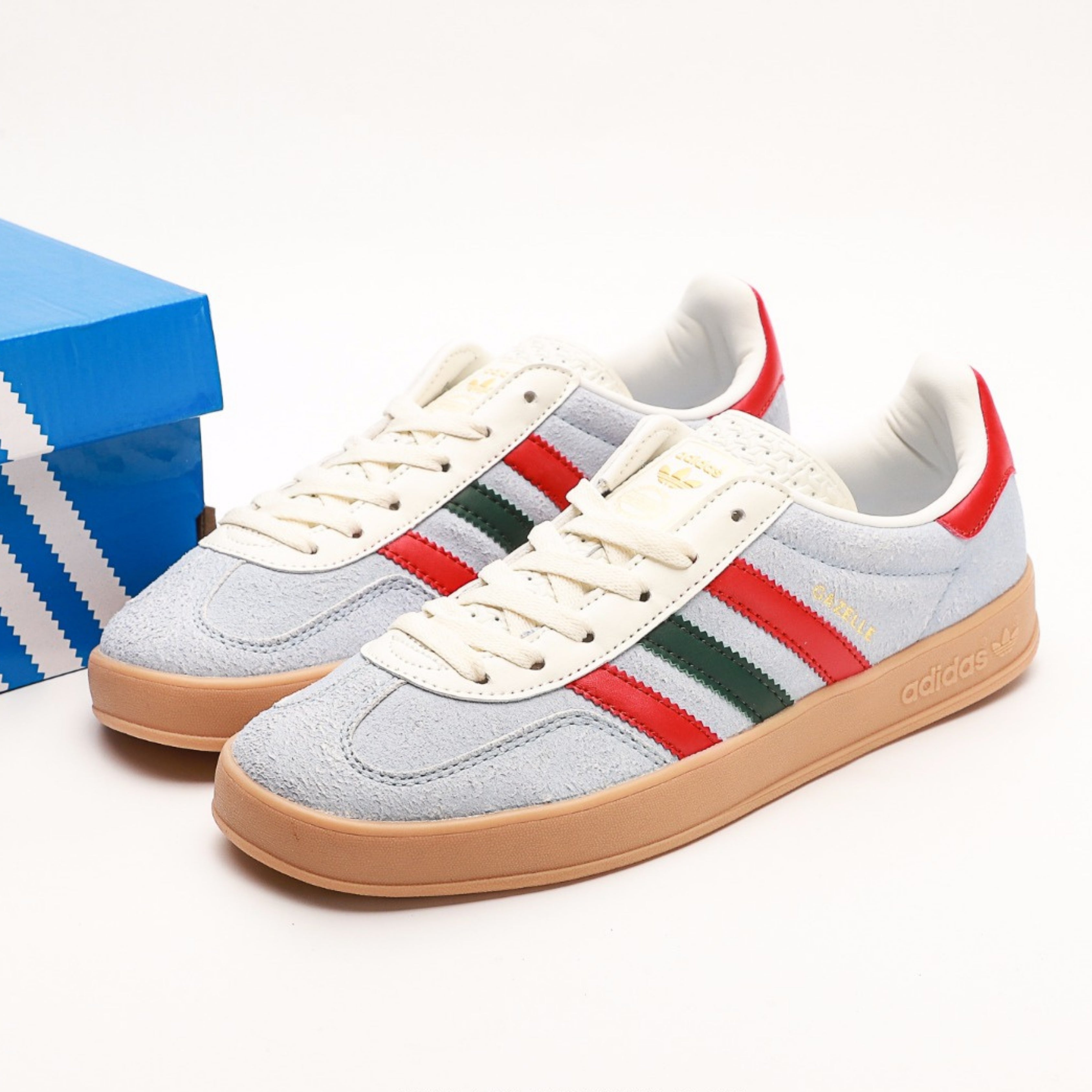 adidas Gazelle Indoor Blue Dawn Collegiate Burgundy