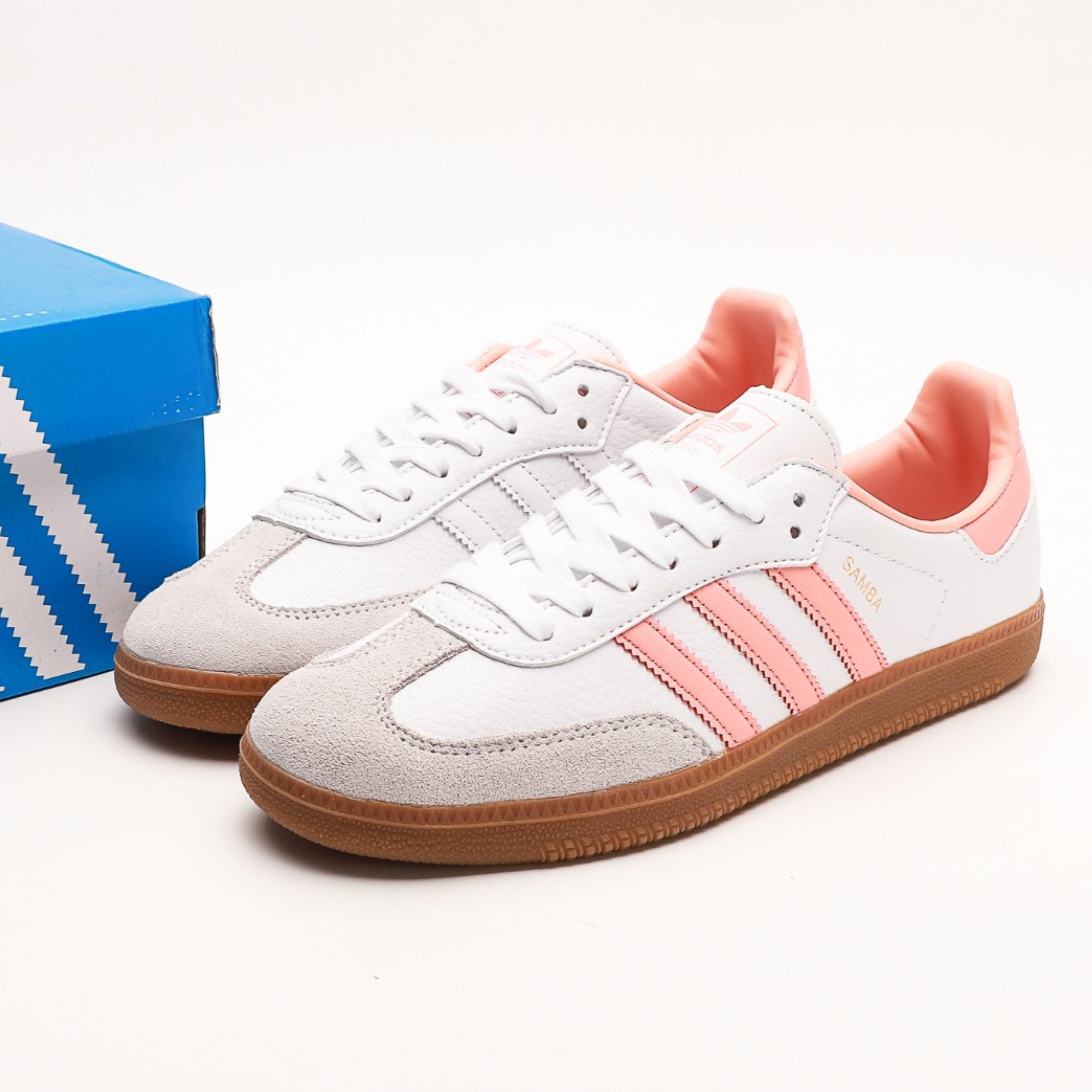 adidas Samba OG White Wonder Clay Gum