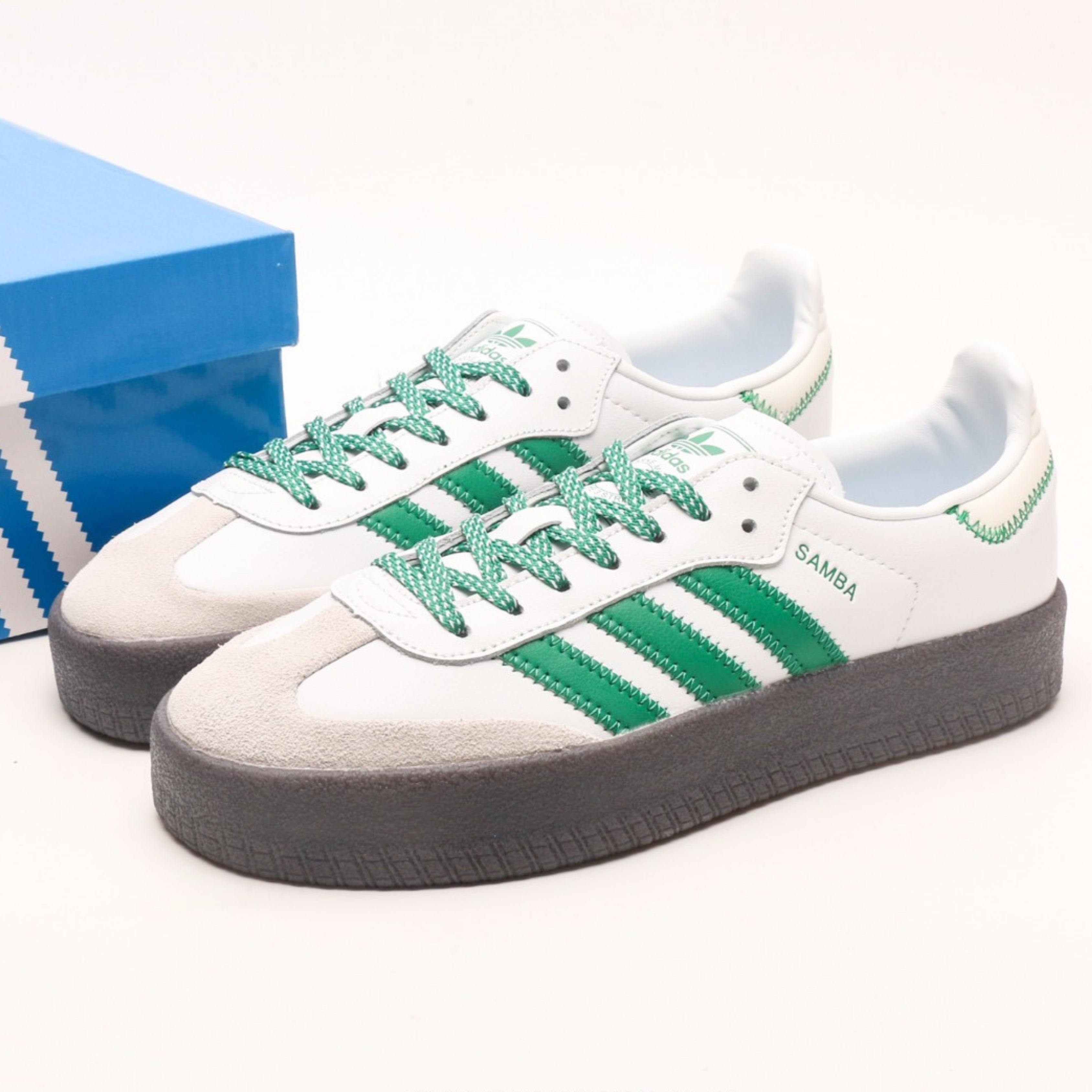 adidas Sambae Cloud White Green