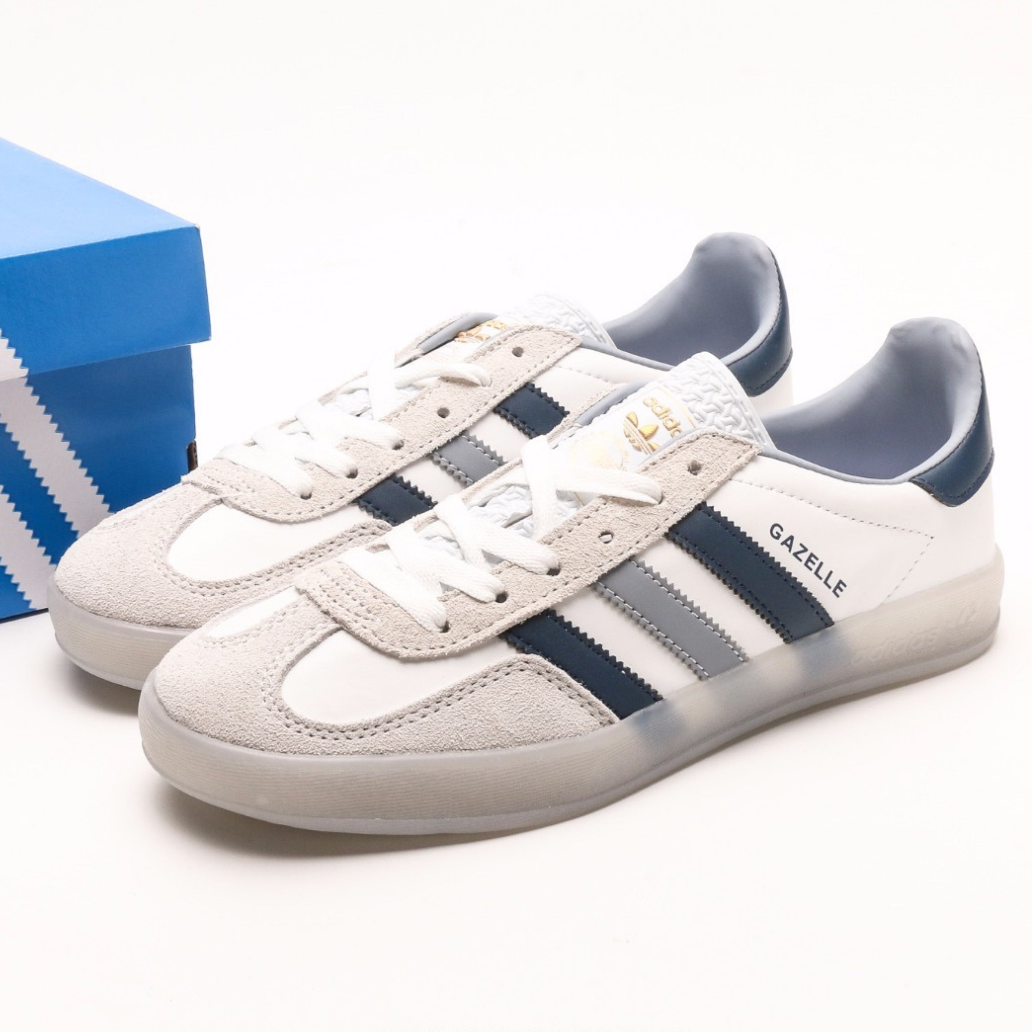 adidas Gazelle Indoor White Preloved Ink