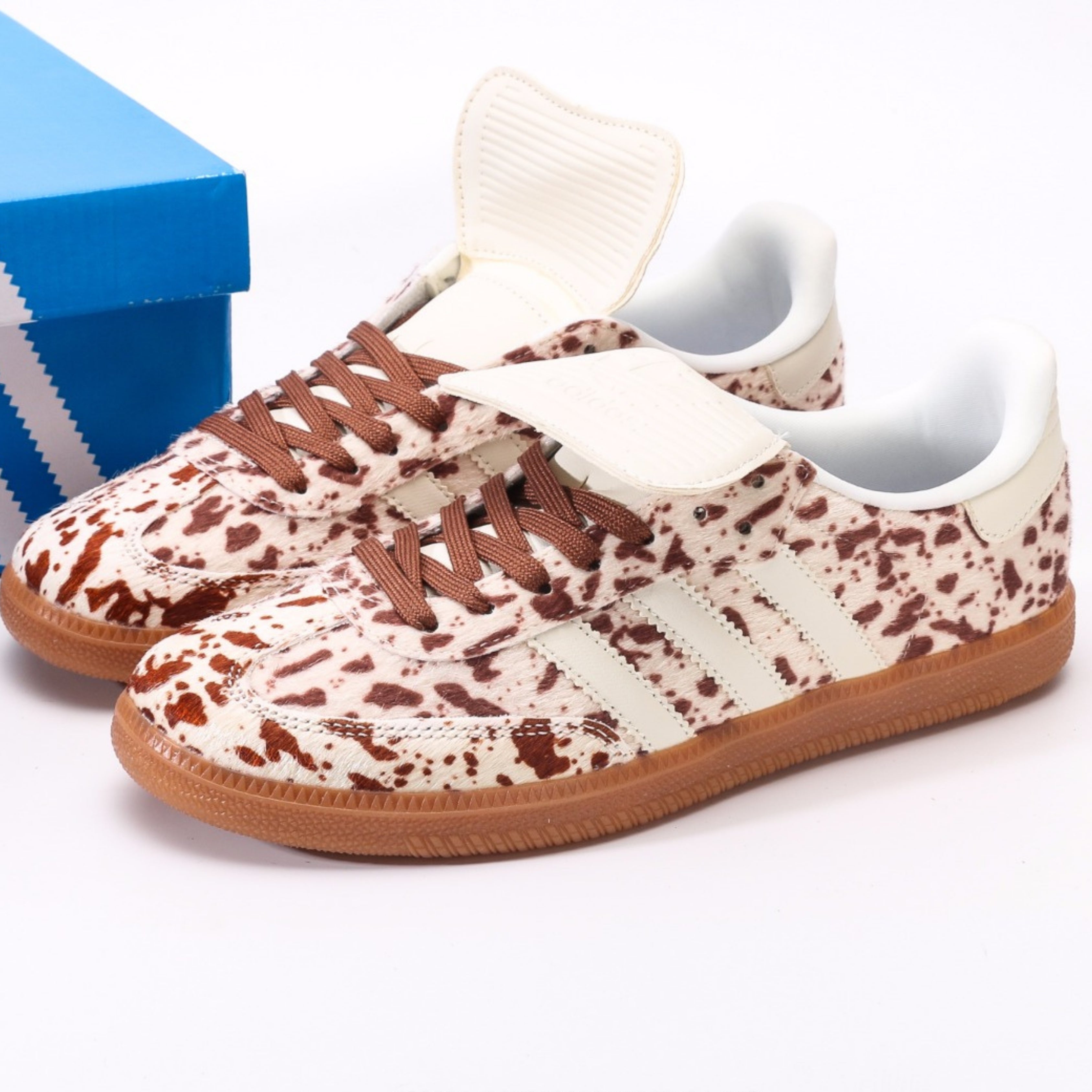 adidas Samba LT Cow Print Brown White
