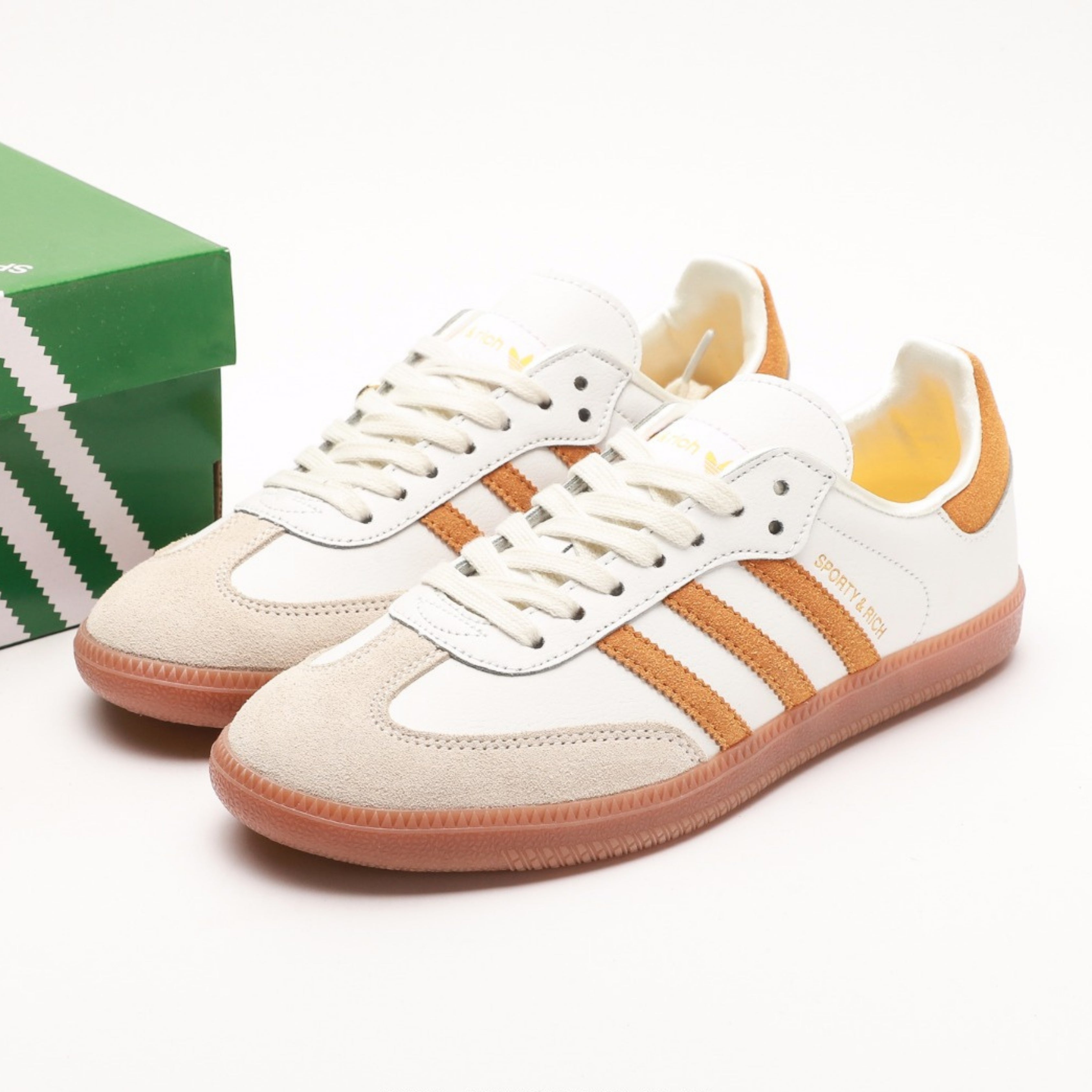 adidas Samba Sporty & Rich White Bold Gold
