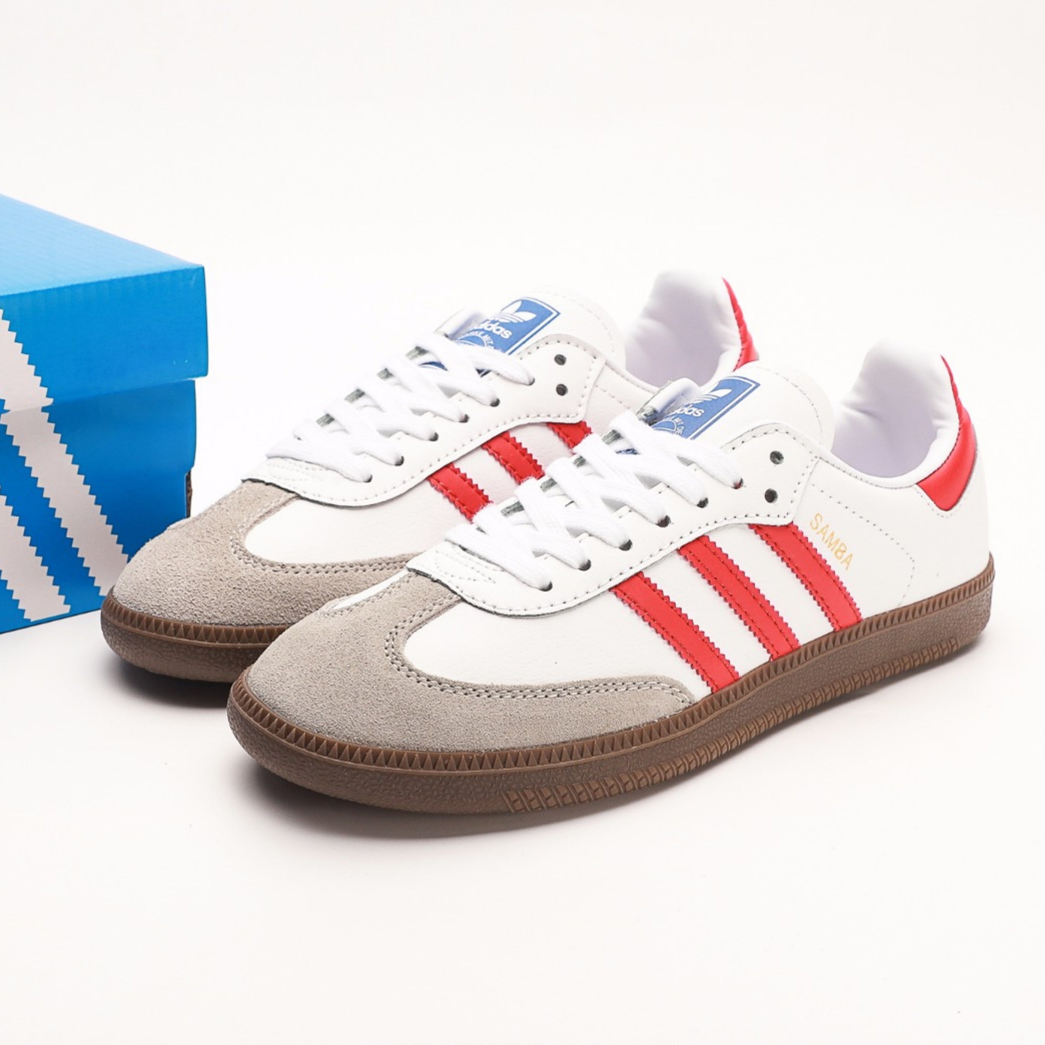 adidas Samba OG White Better Scarlet