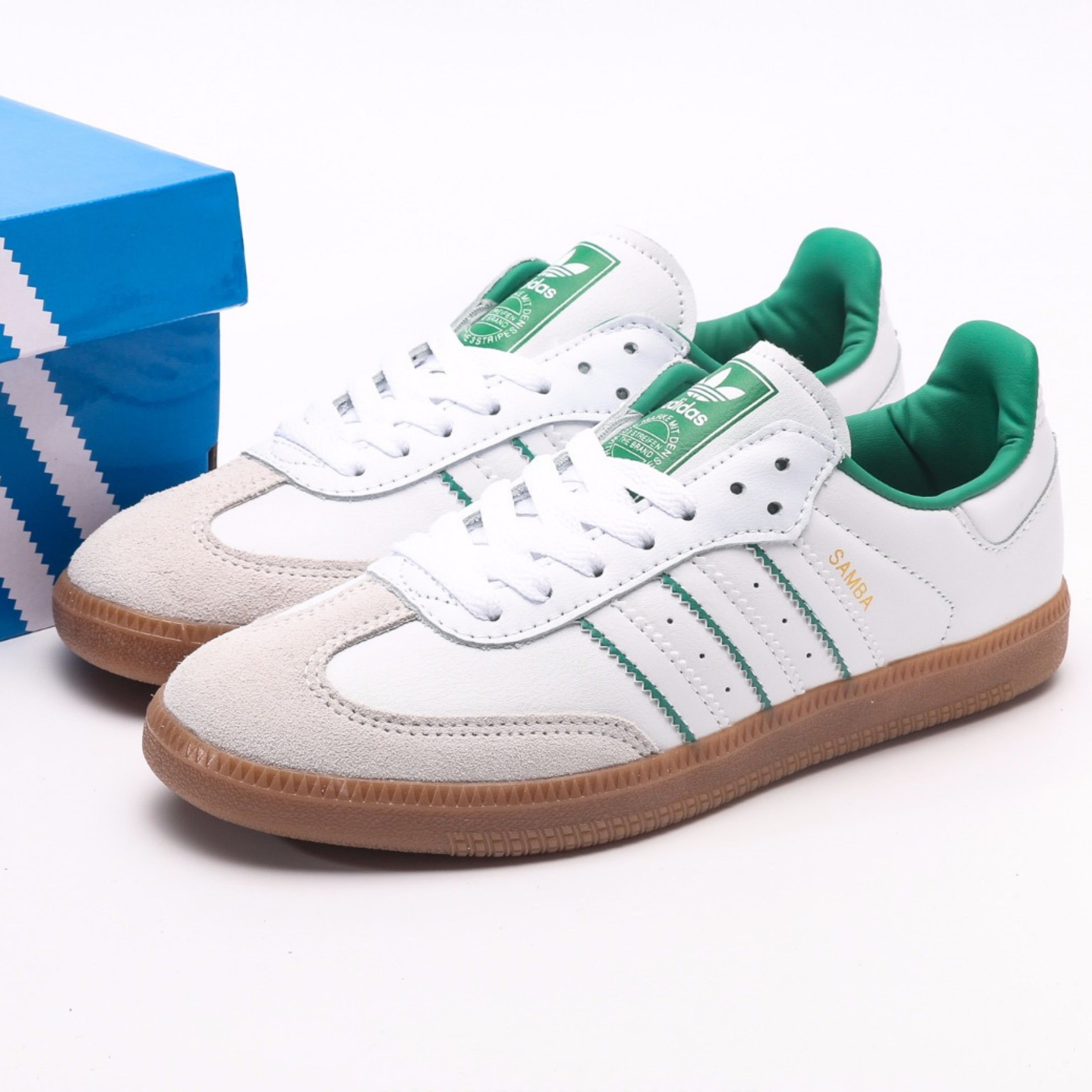 adidas Samba OG Crystal White Green