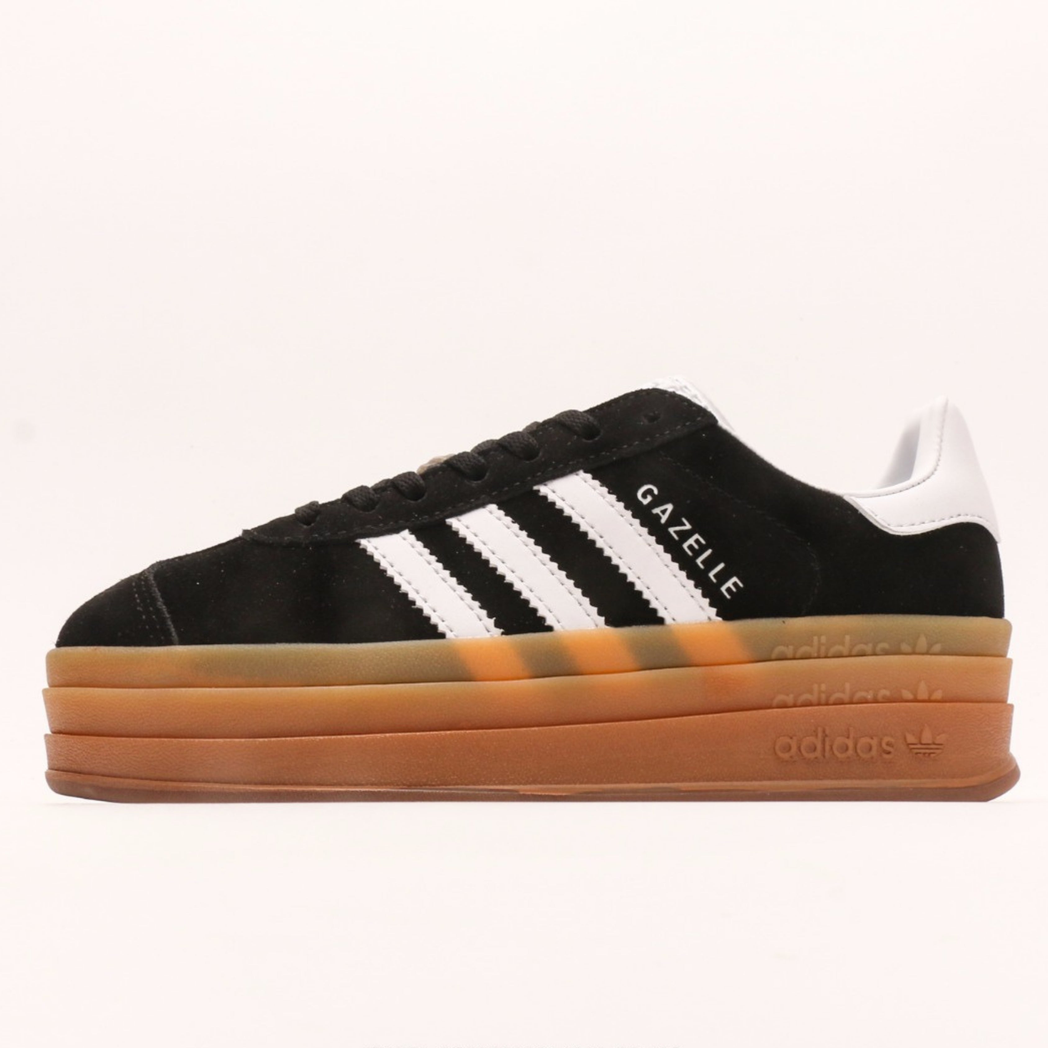 adidas Gazelle Bold Black White Gum