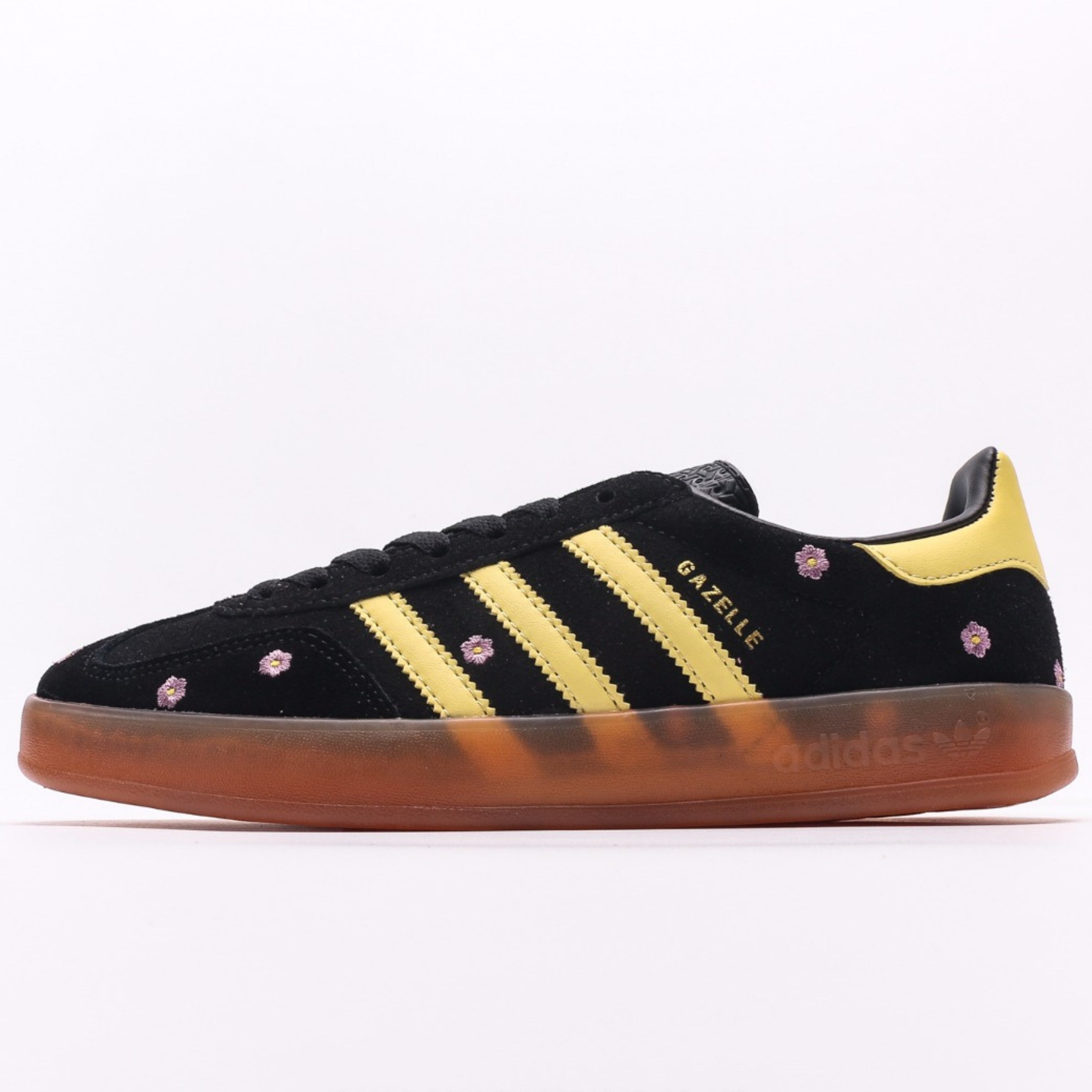 adidas Gazelle Indoor Core Black Almost Yellow Floral