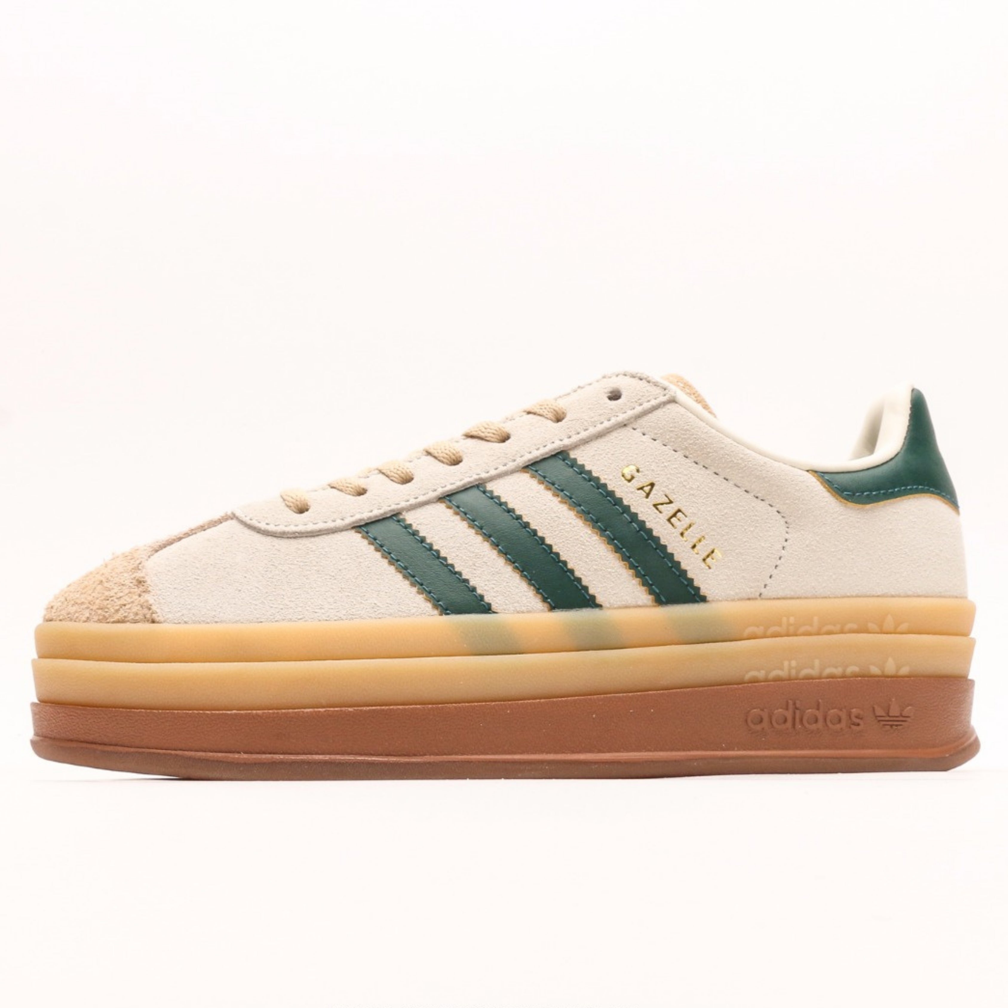 adidas Gazelle Bold Magic Beige Collegiate Green