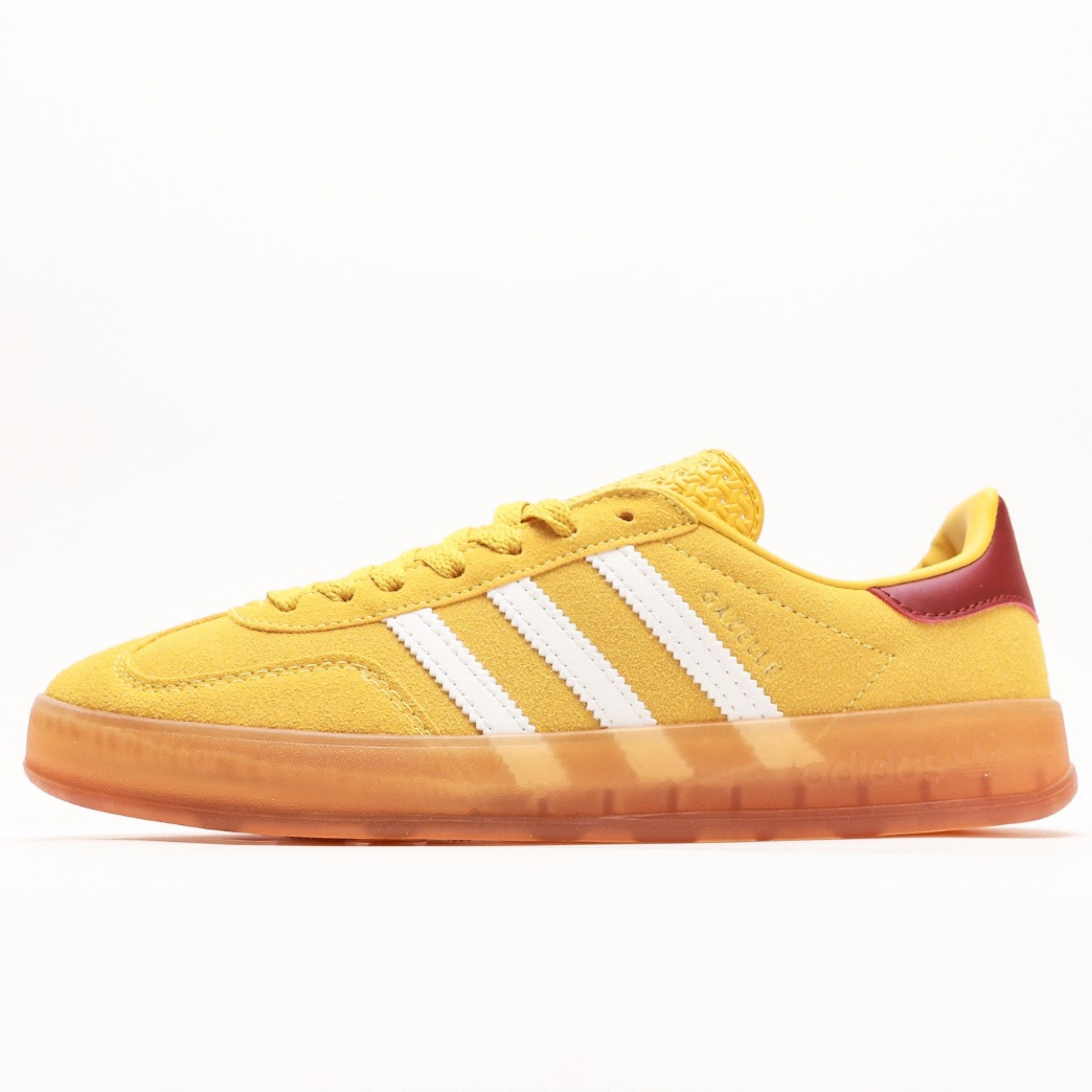 adidas Gazelle Indoor Bright Yellow Collegiate Burgundy