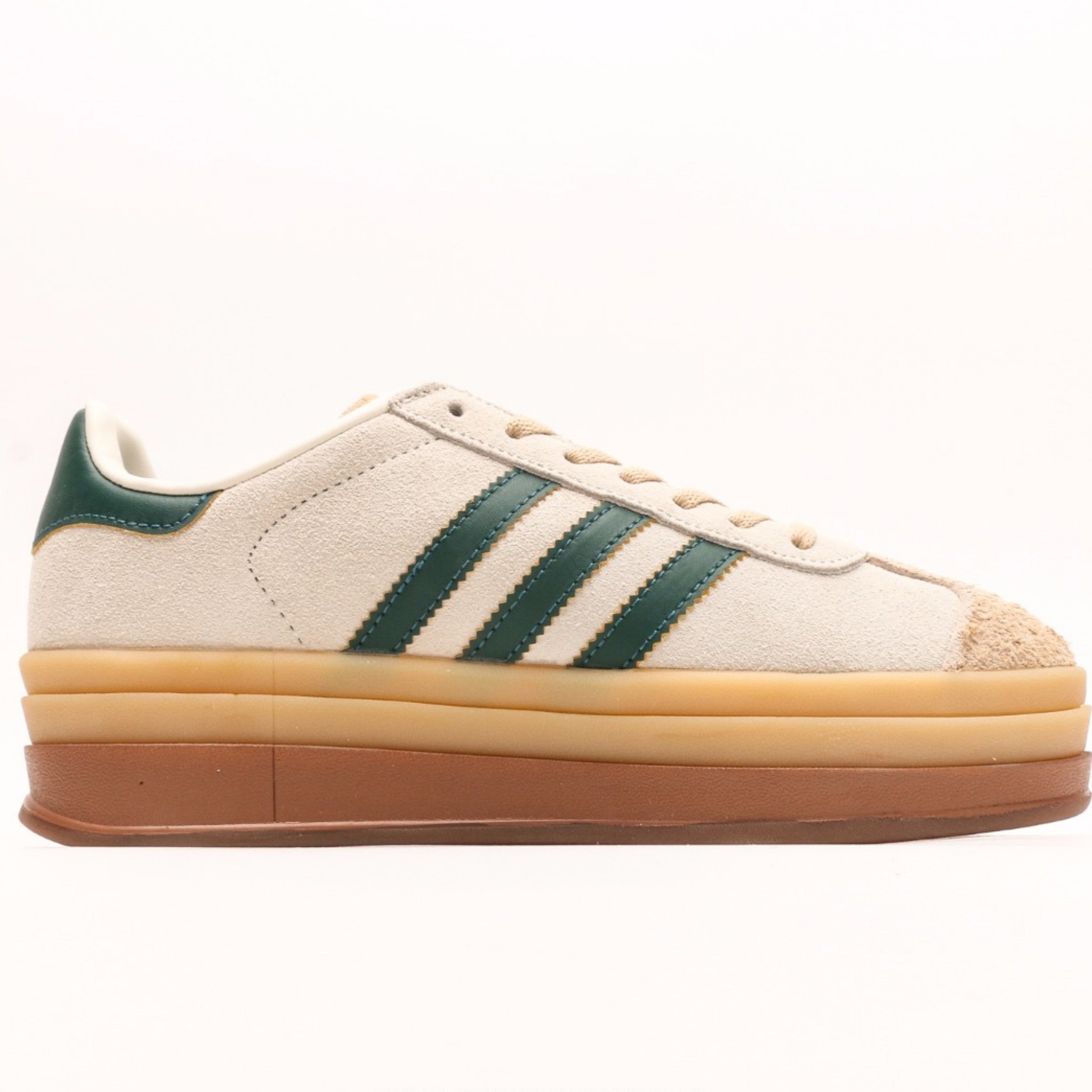 adidas Gazelle Bold Magic Beige Collegiate Green
