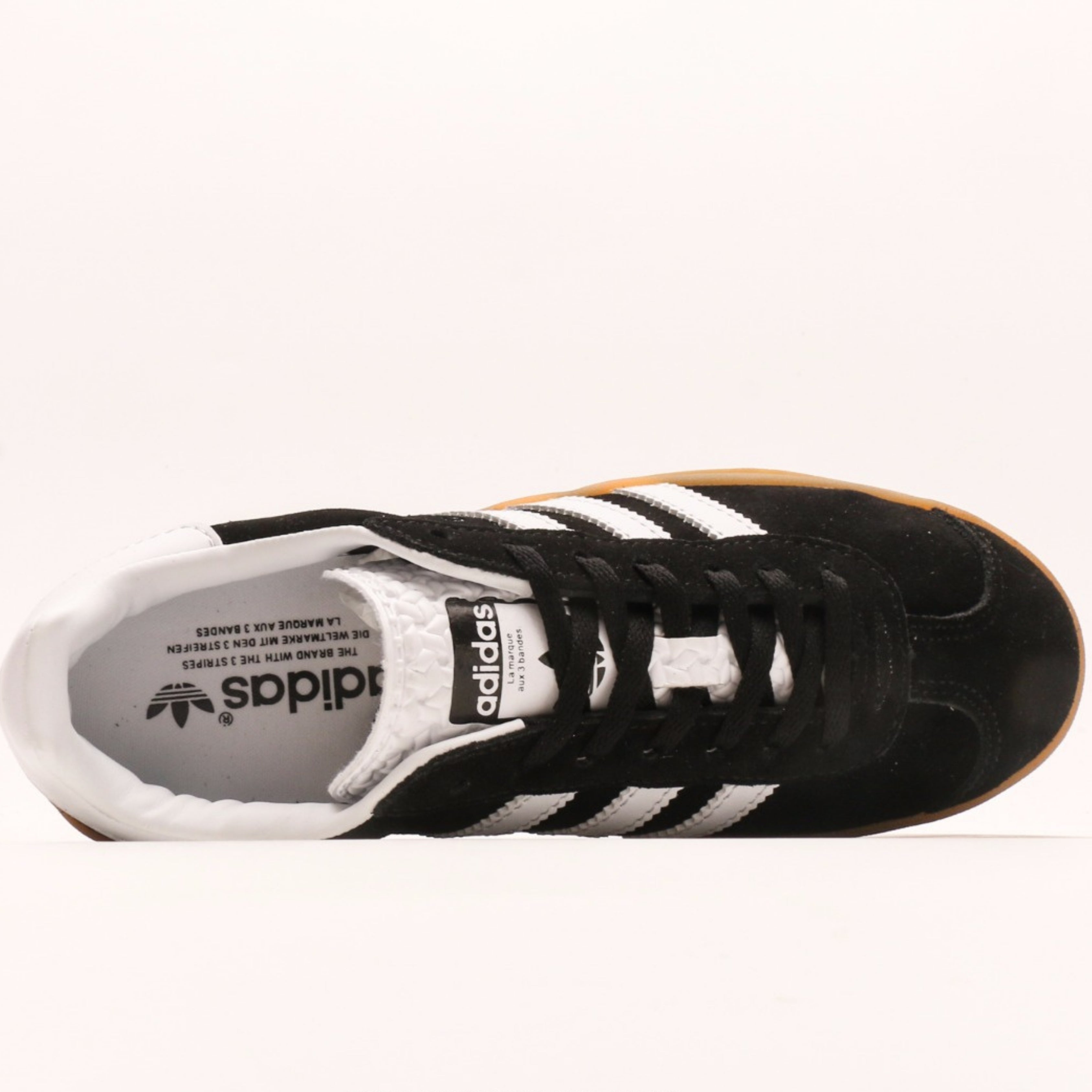 adidas Gazelle Bold Black White Gum