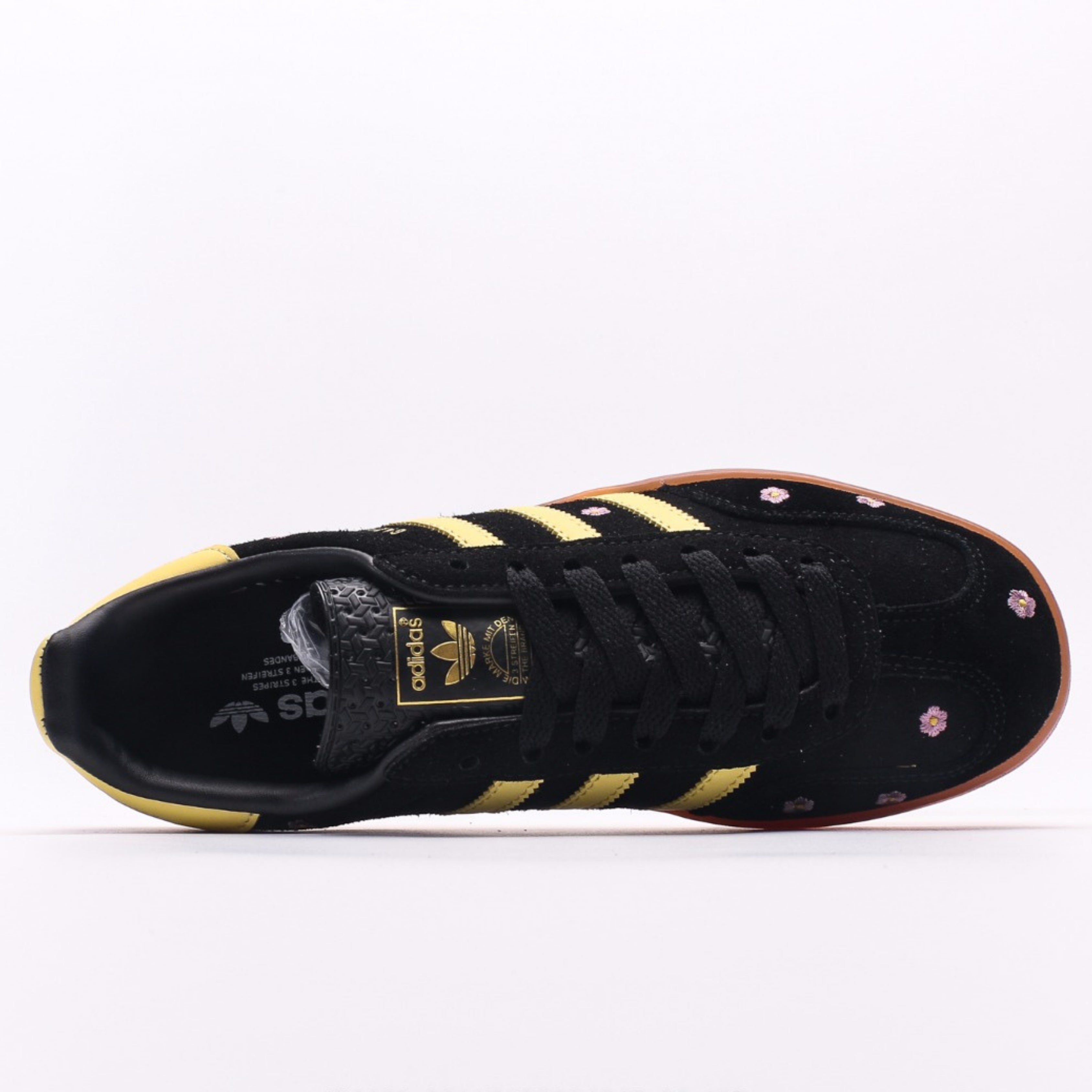 adidas Gazelle Indoor Core Black Almost Yellow Floral