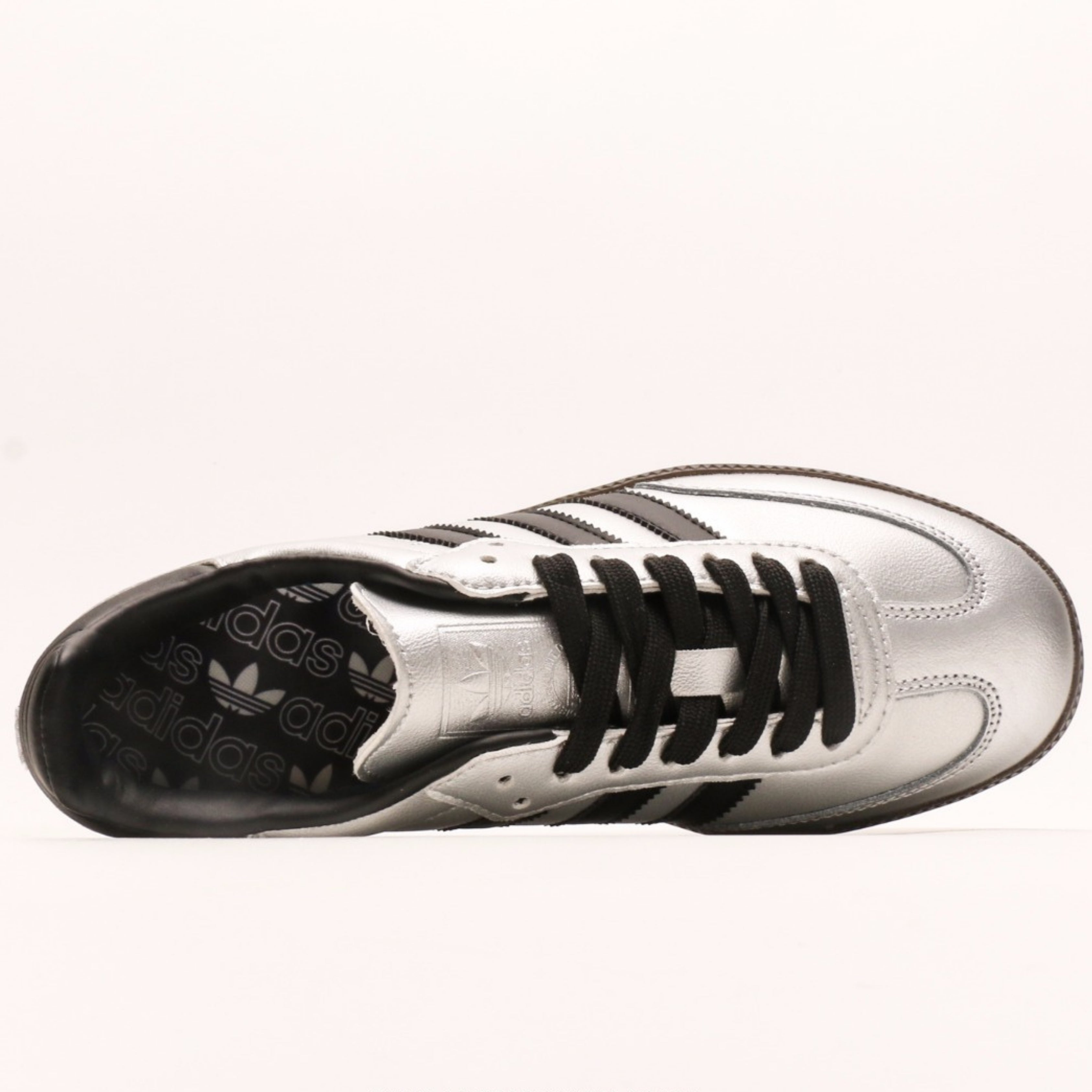 adidas Samba OG Silver Metallic Black Gum