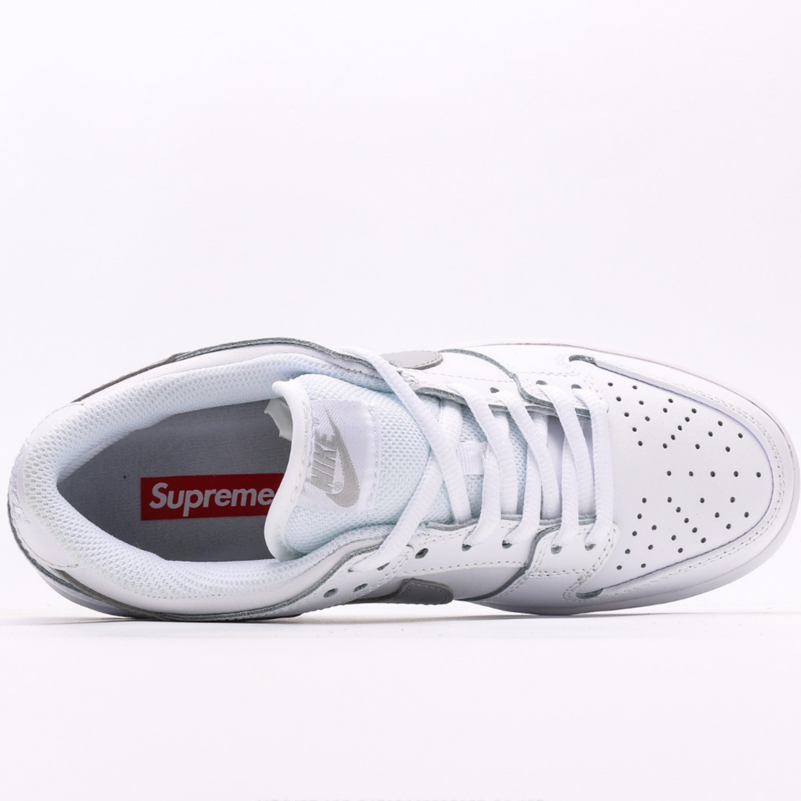 Nike SB Dunk Low Supreme 94 White Metallic Silver