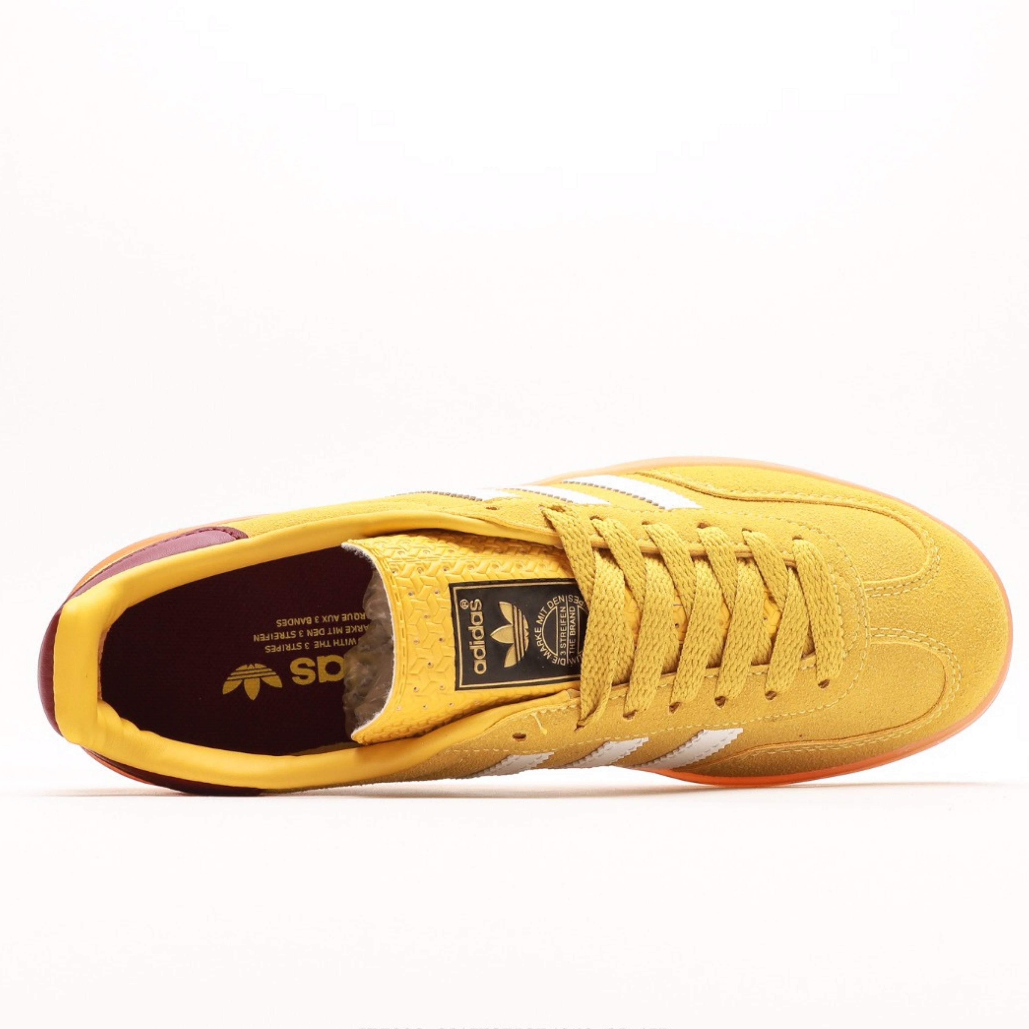 adidas Gazelle Indoor Bright Yellow Collegiate Burgundy