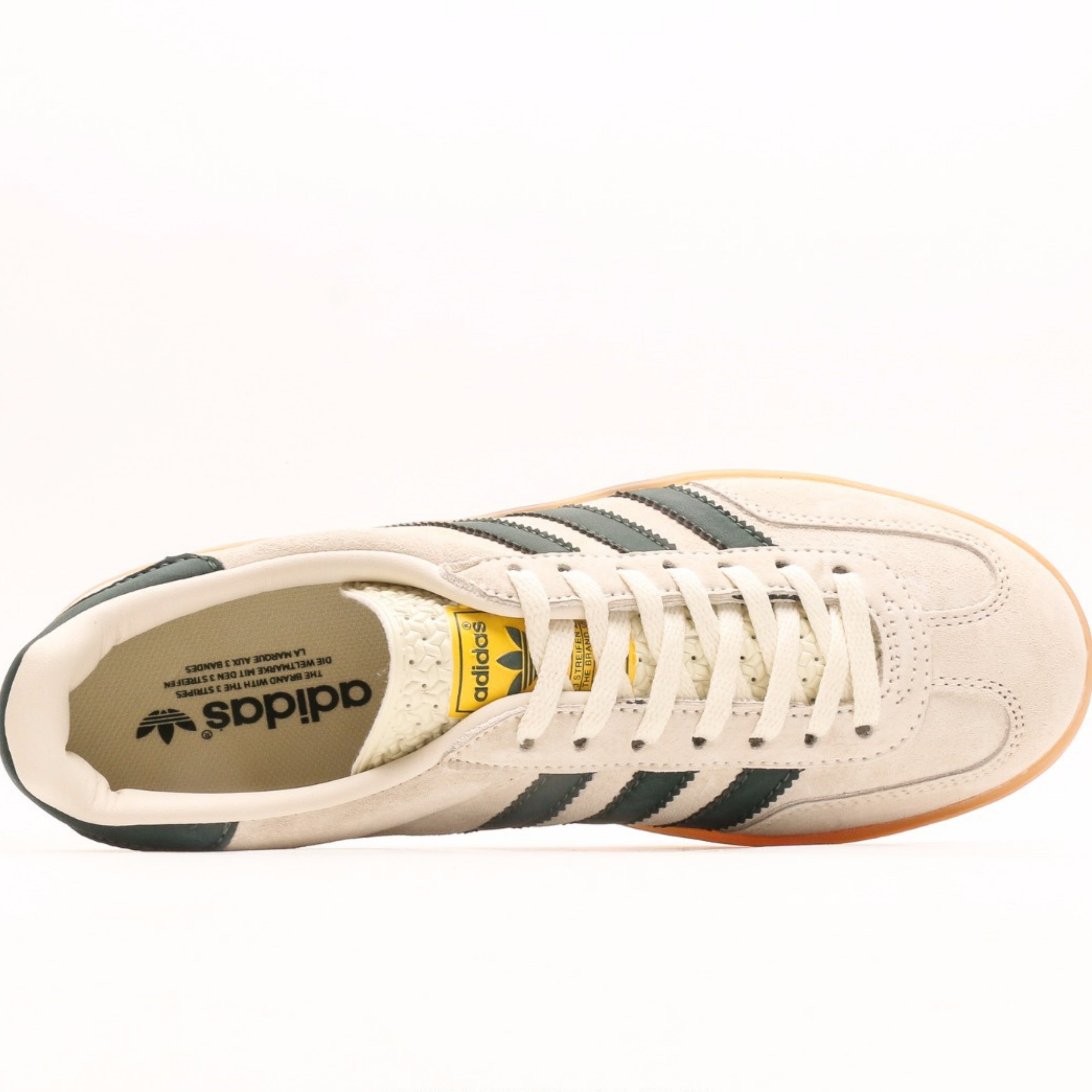 adidas Gazelle Indoor Cream White Collegiate Green Gum