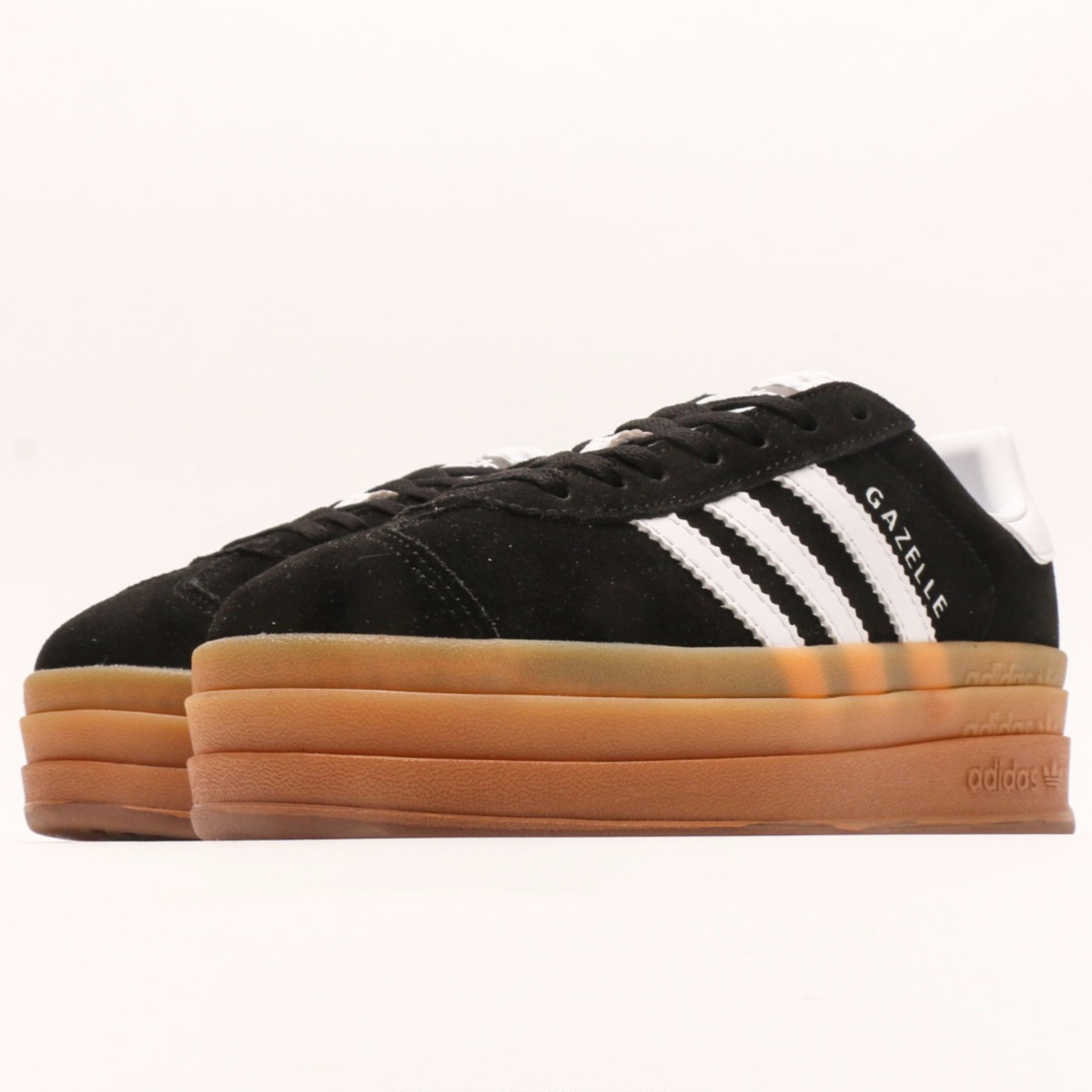adidas Gazelle Bold Black White Gum