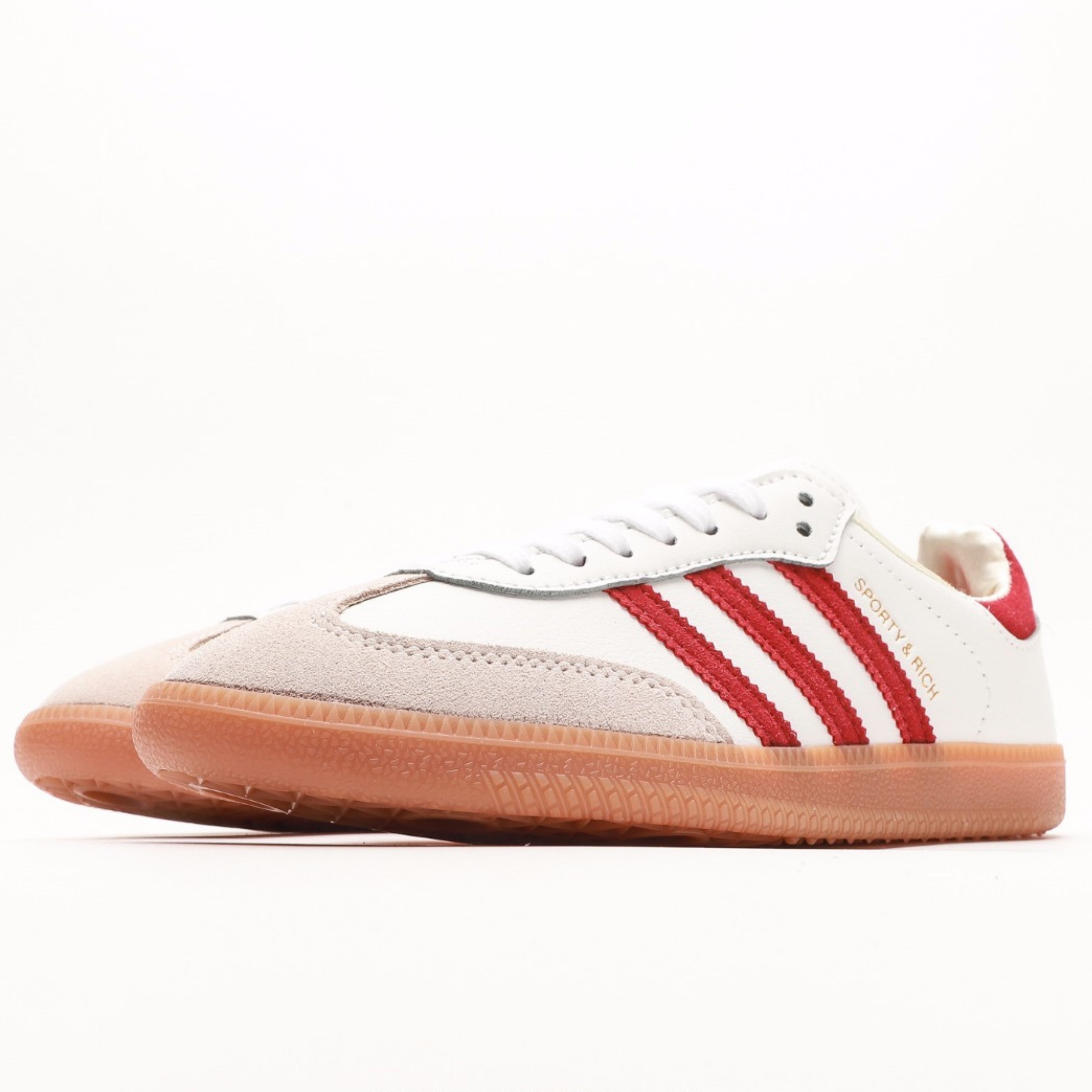 adidas Samba Sporty & Rich White Collegiate Burgundy
