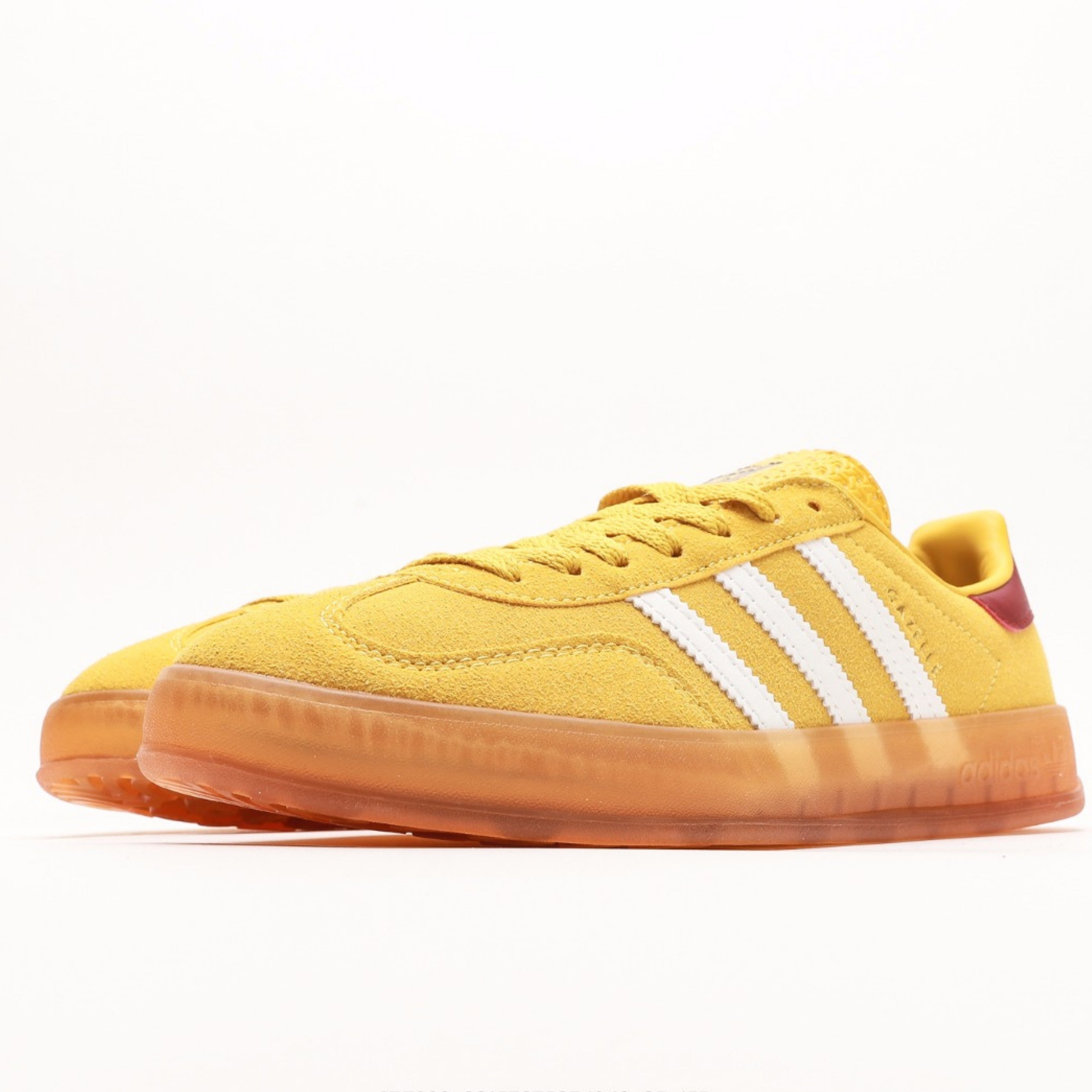 adidas Gazelle Indoor Bright Yellow Collegiate Burgundy