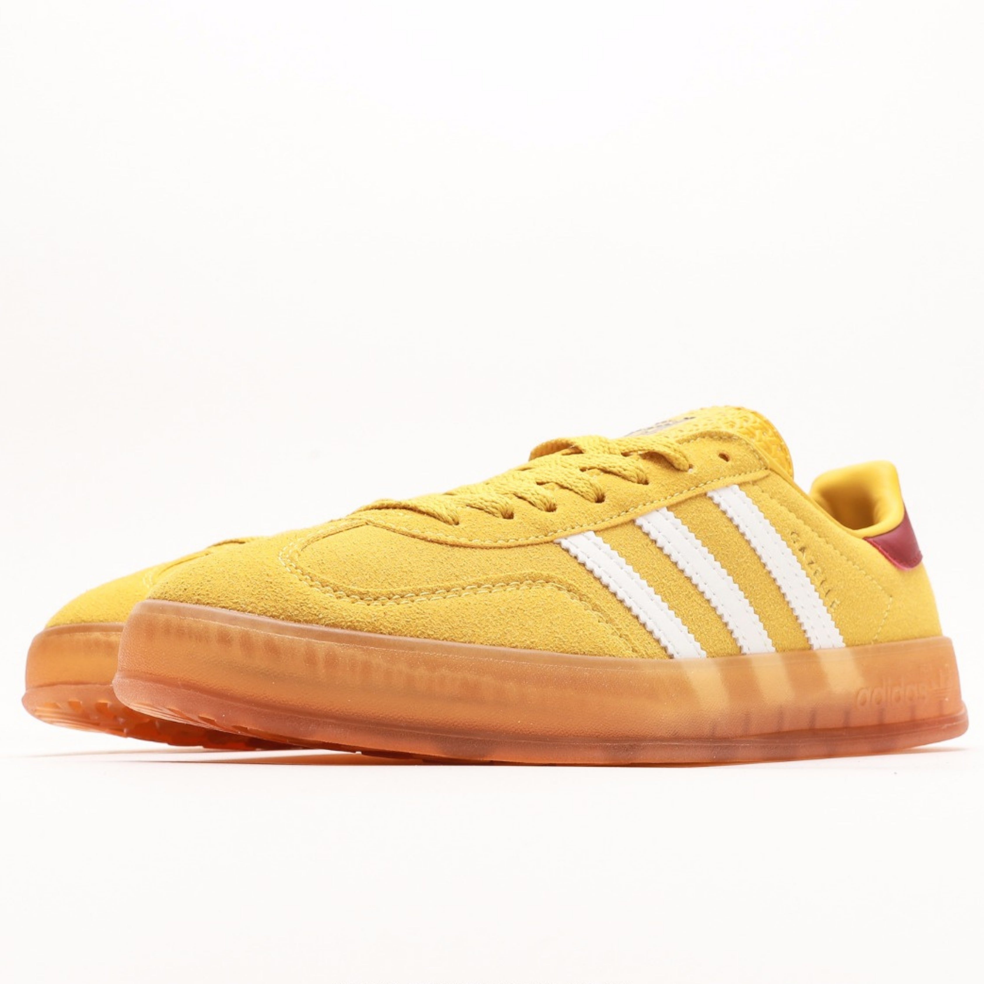 adidas Gazelle Indoor Bright Yellow Collegiate Burgundy