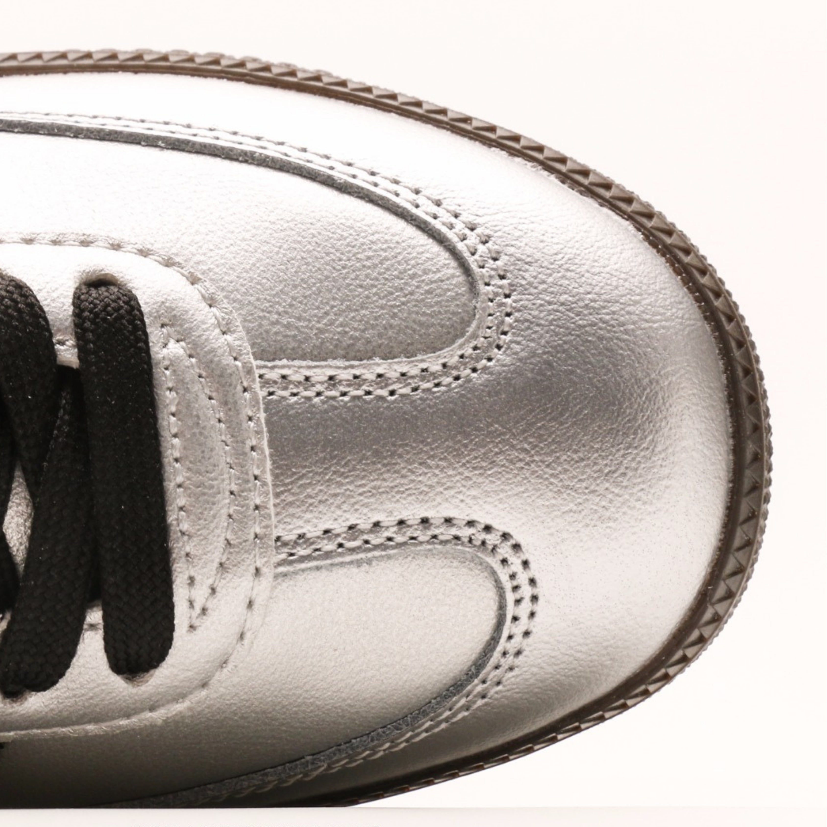 adidas Samba OG Silver Metallic Black Gum