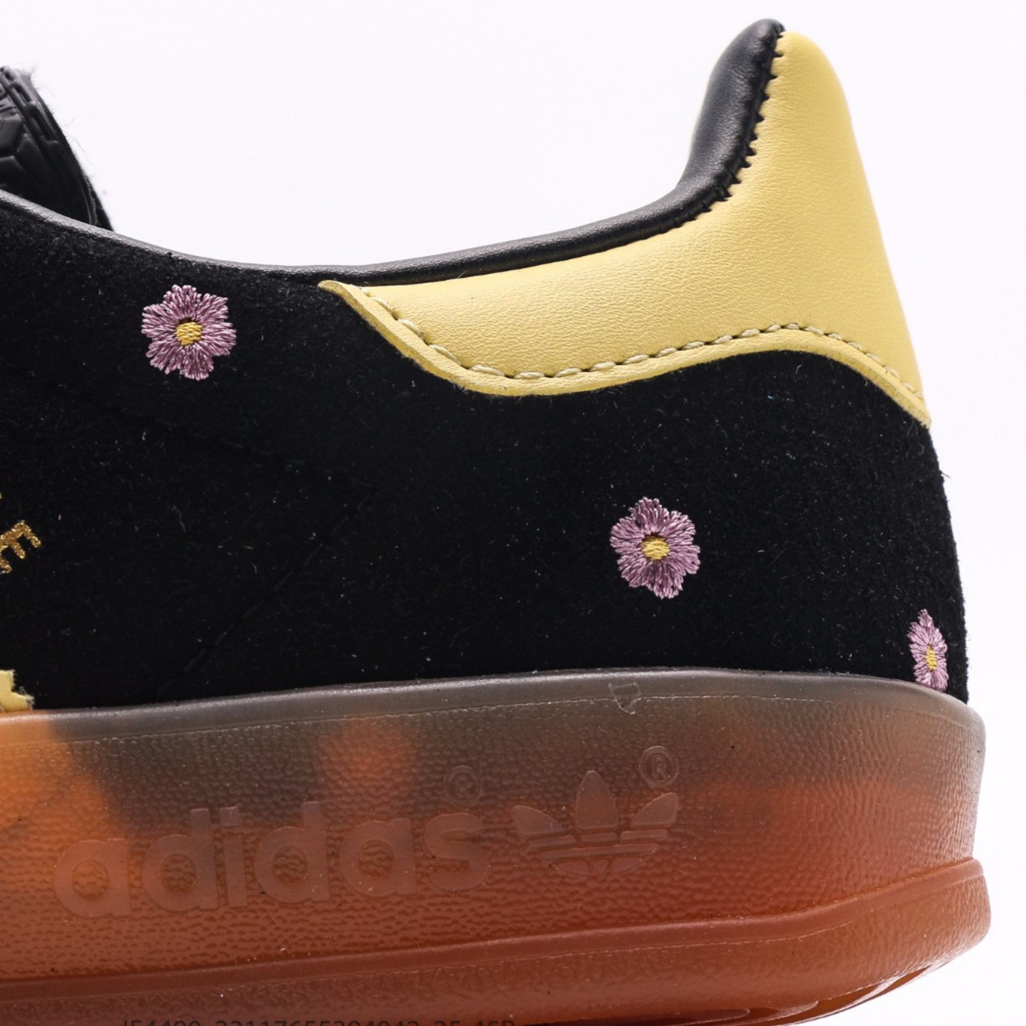 adidas Gazelle Indoor Core Black Almost Yellow Floral