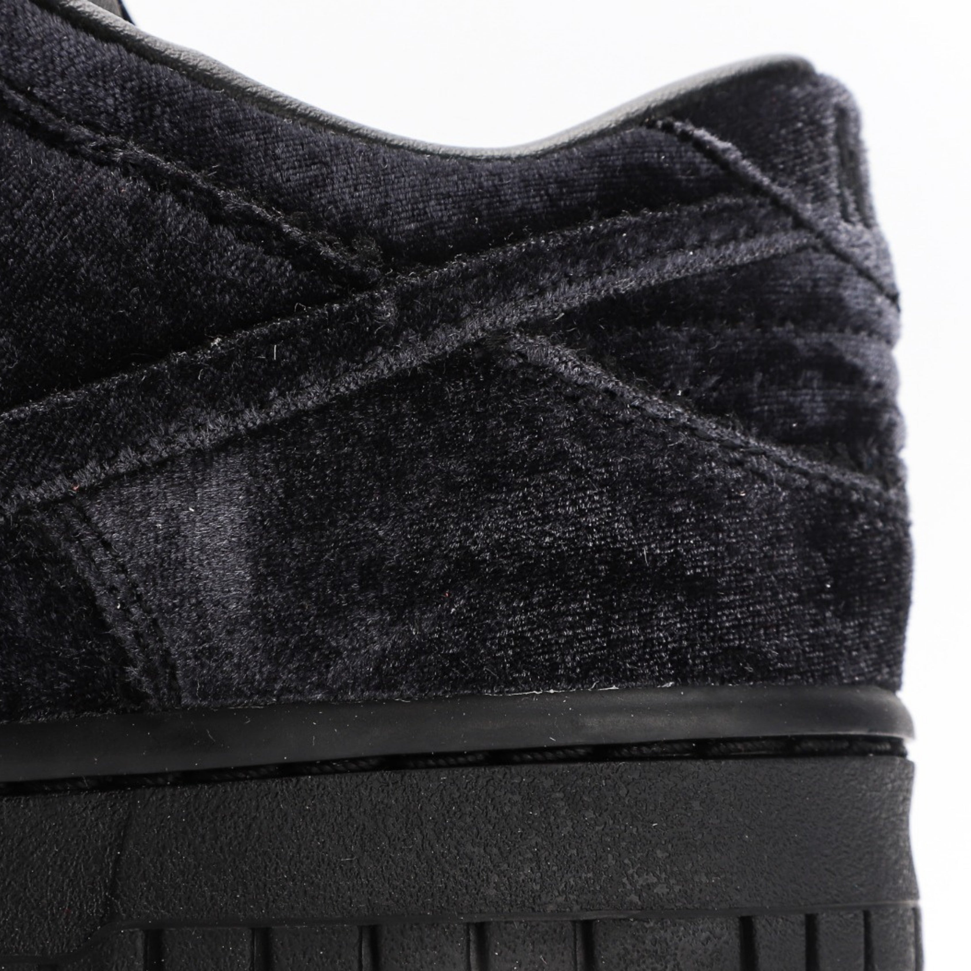 Nike Dunk Low Dover Street Market Triple Black Velvet